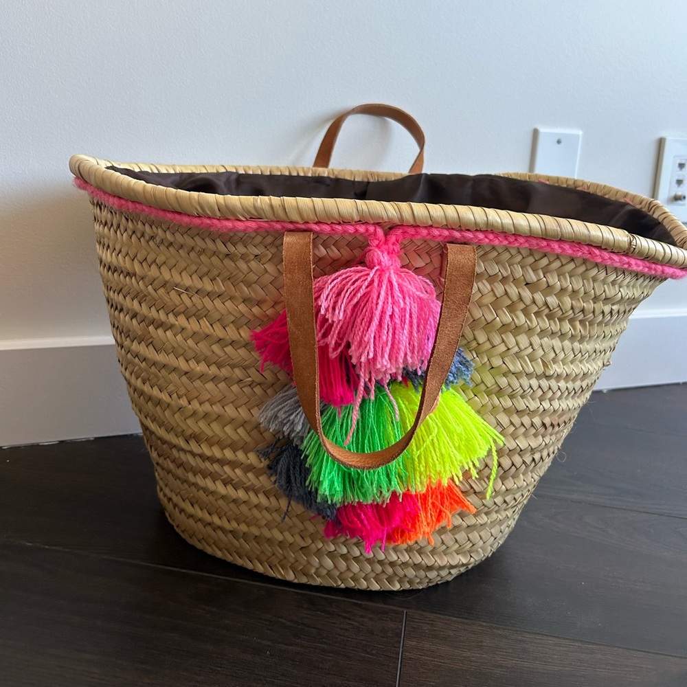 Summer Basket Beach Bag